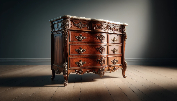 Commode bois de rose Louis XV